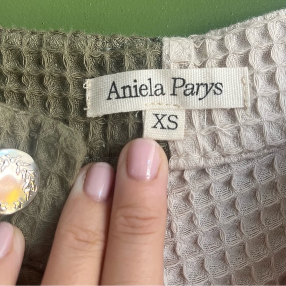 Aniela Parys Apollo Waffle Two Tone Trousers - Picture 2 of 5